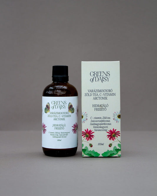 C-vitamin arctonik varázsmogyoróval, zöld teával