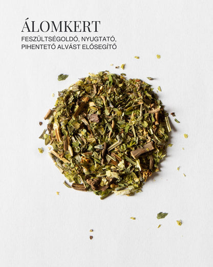 ÁLOMKERT – Alvást segítő szálas teakeverék – 100 g