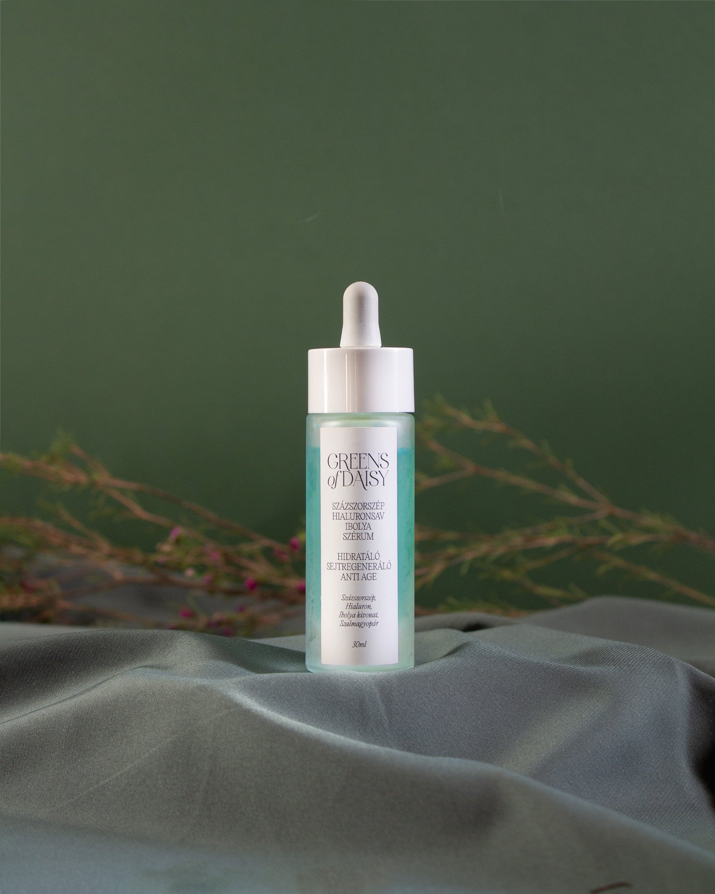 Hialuron szérum ibolya és szalmagyopár kivonattal