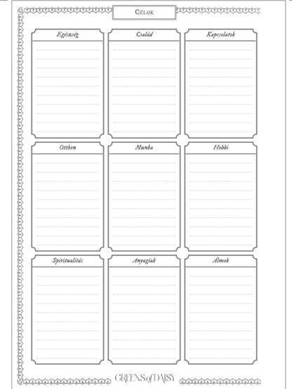 Greens  - Inspirációs Napló - LIMITÁLT