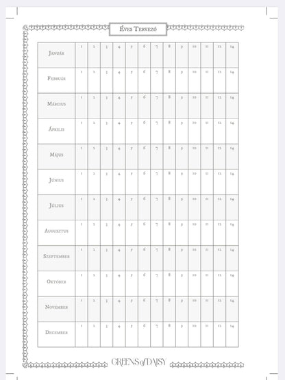 Greens  - Inspirációs Napló - LIMITÁLT